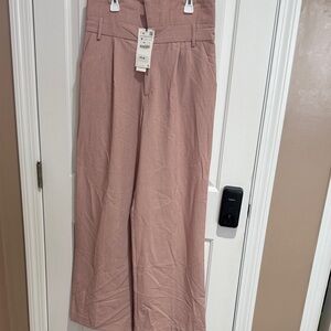 Zara Pink Wide Leg Pants